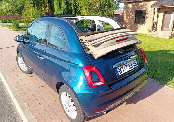 Fiat 500 cena 34900 przebieg: 97100, rok produkcji 2017 z Pleszew małe 121